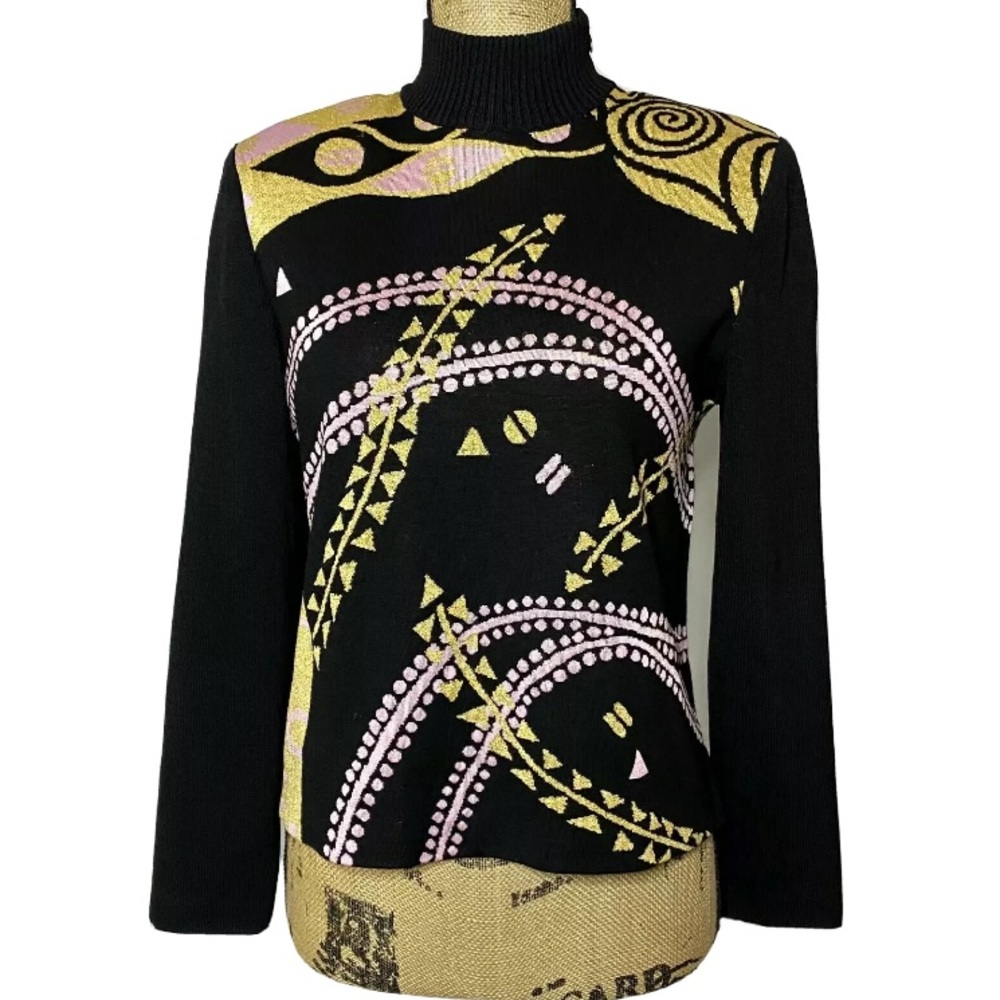 St. John Collection Wool Knit Pullover Turtleneck… - image 1